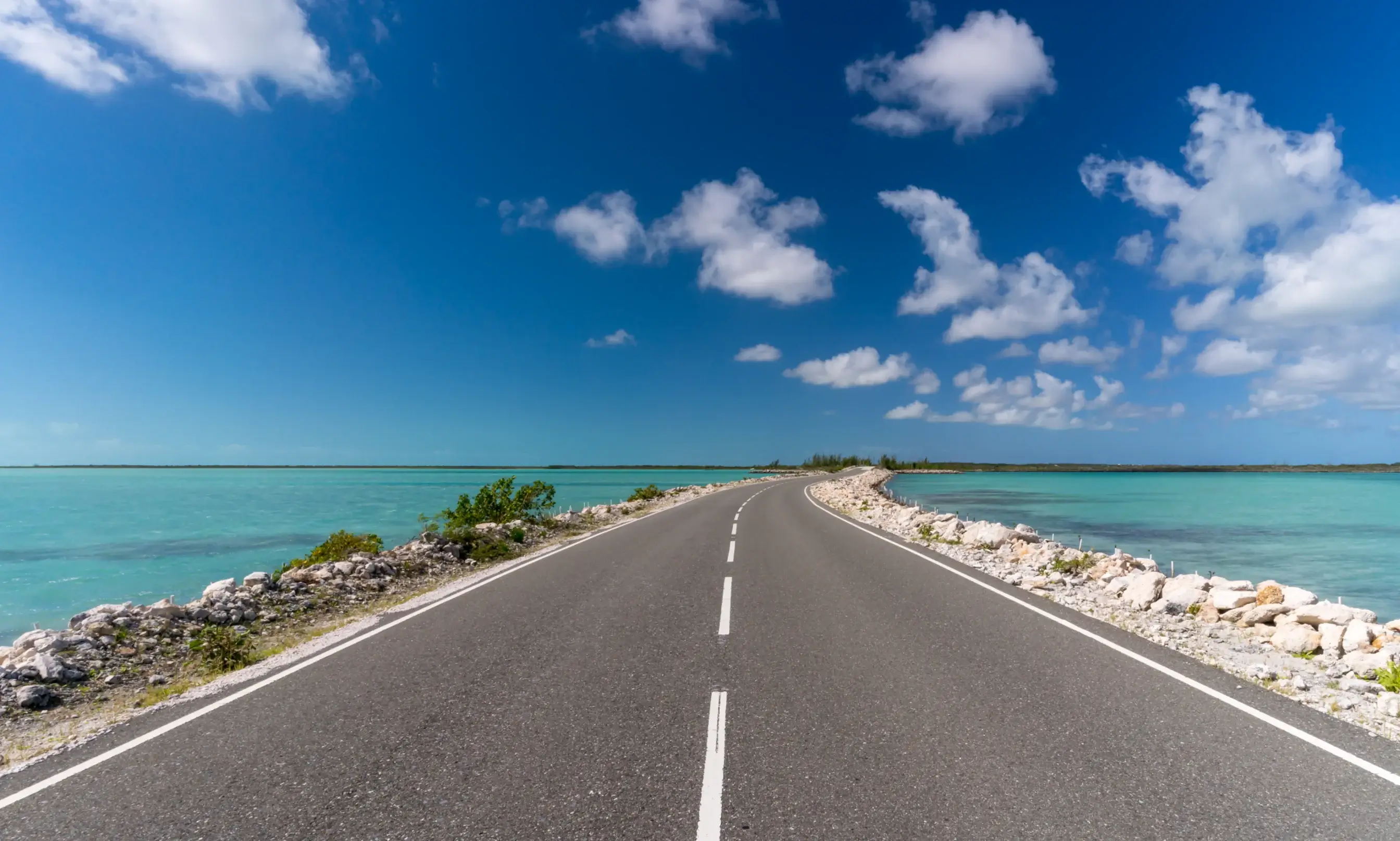 Scenic coastal road in Italy